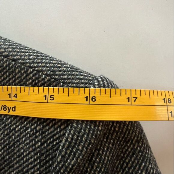 Talbots Wool Tweed Blazer Womens 8 Olive Brown Pockets Classic Jacket - Picture 12 of 15